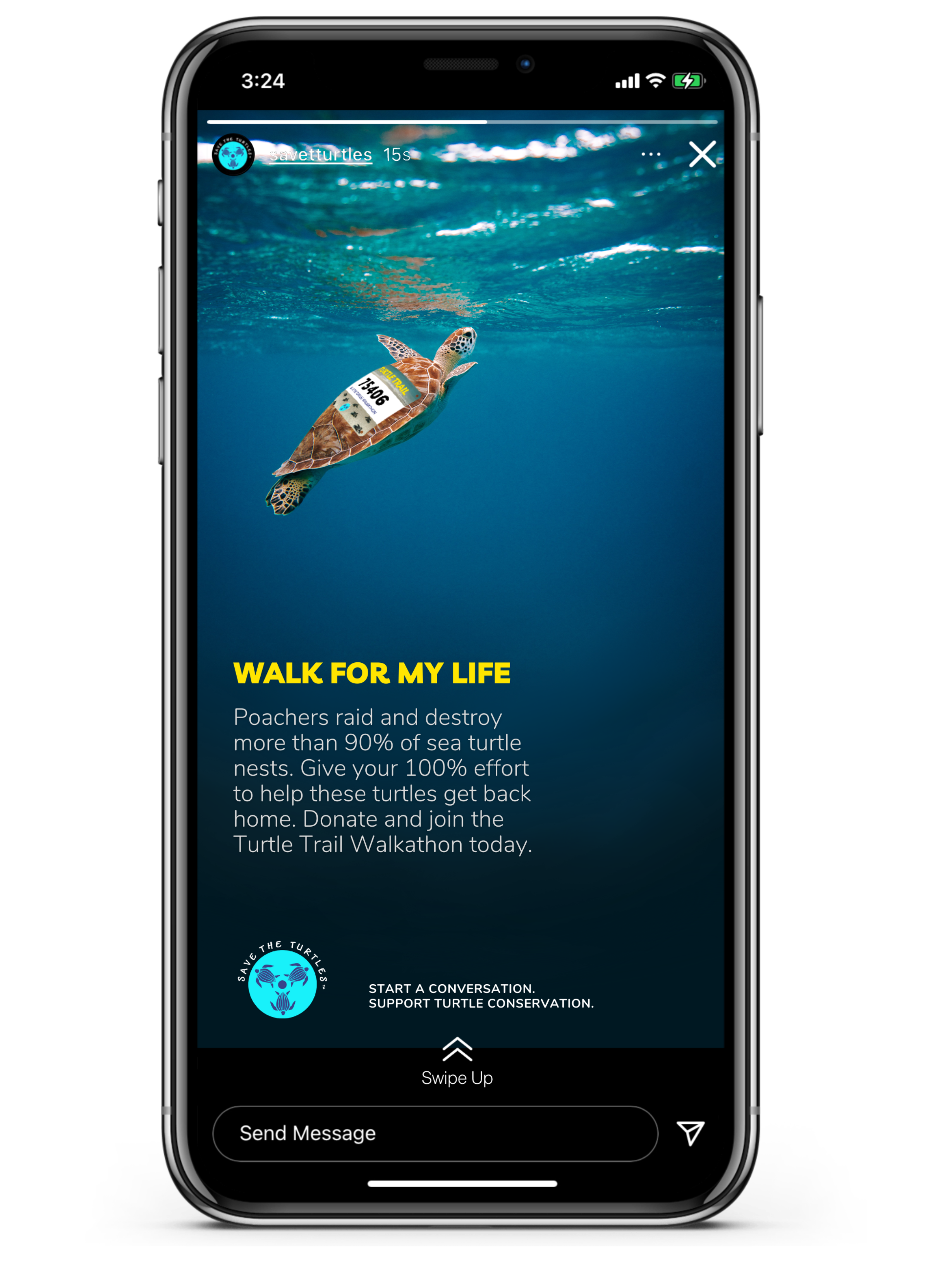 Mock-up of the poster by the beach