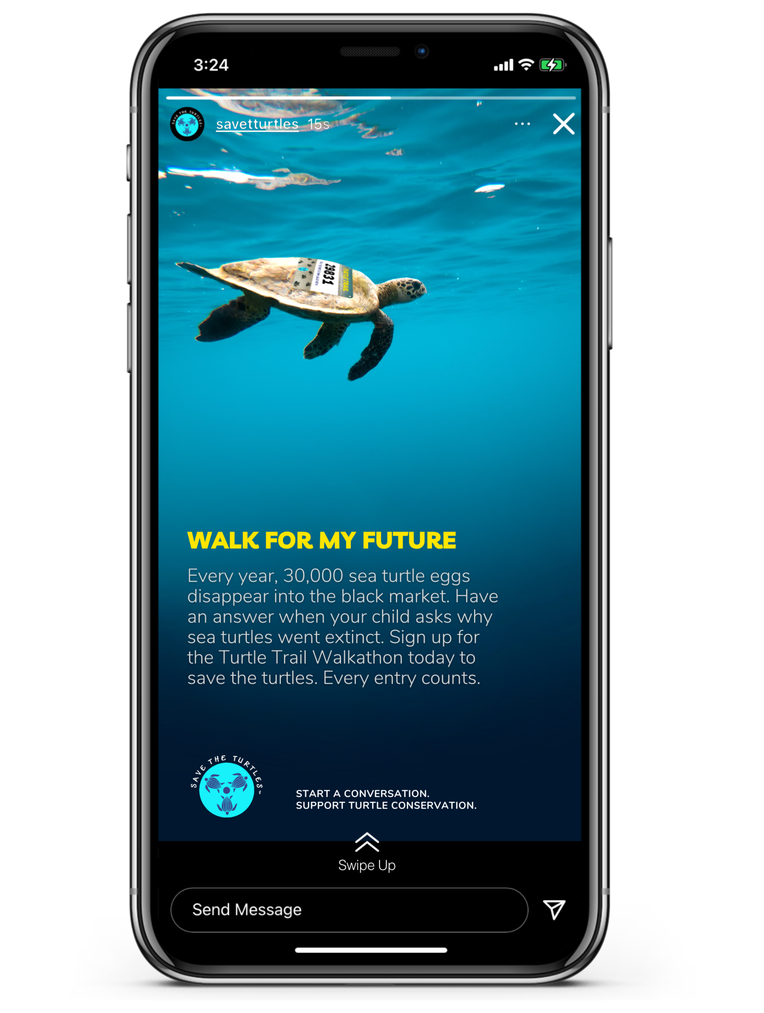 Mock-up of the poster by the beach
