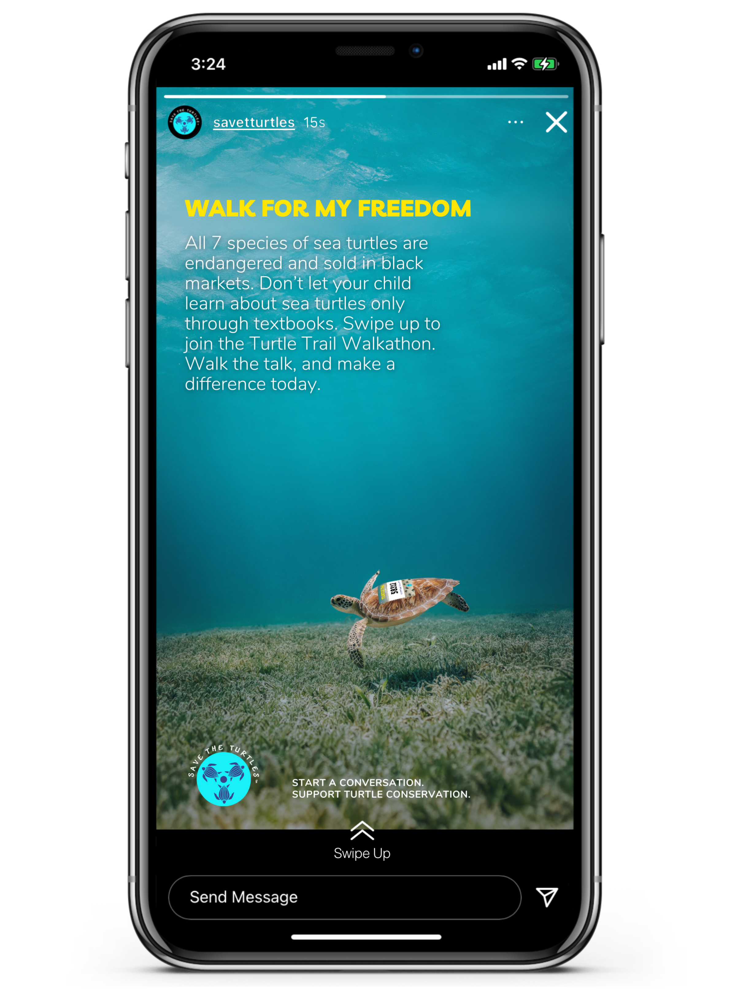 Mock-up of the poster by the beach